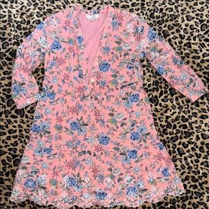 LOFT Pink Floral Dress
